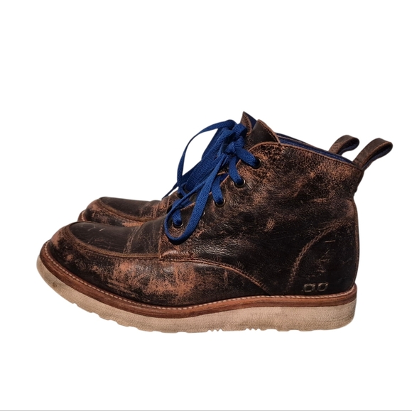 Bed Stu Cobbler Series All Leather Lace-Up Combat Boots Men's Size 8.5